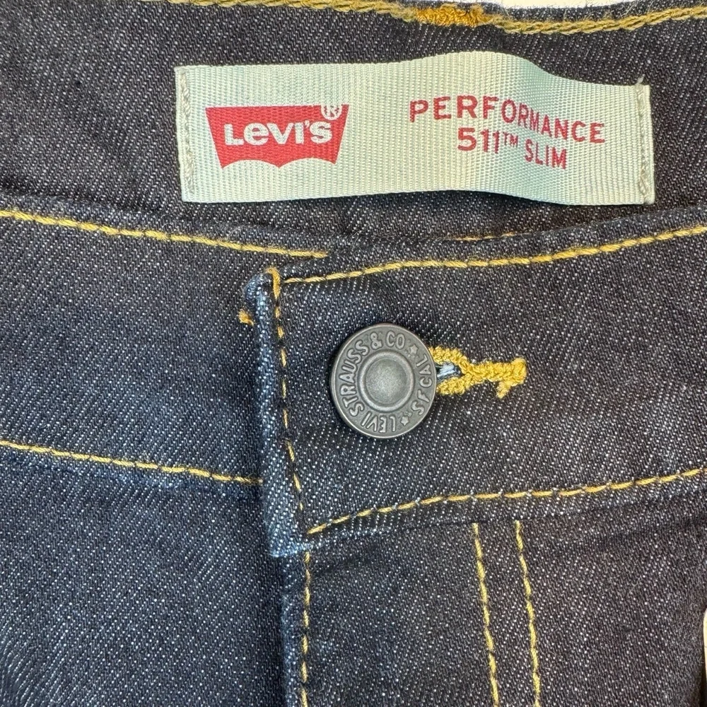 Levi's 511 Jeans Boys 16H W34 L28 Dark Wash Slim Performance Stretch (NWT)